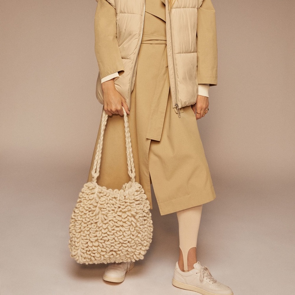 MANGO Terry wool bag